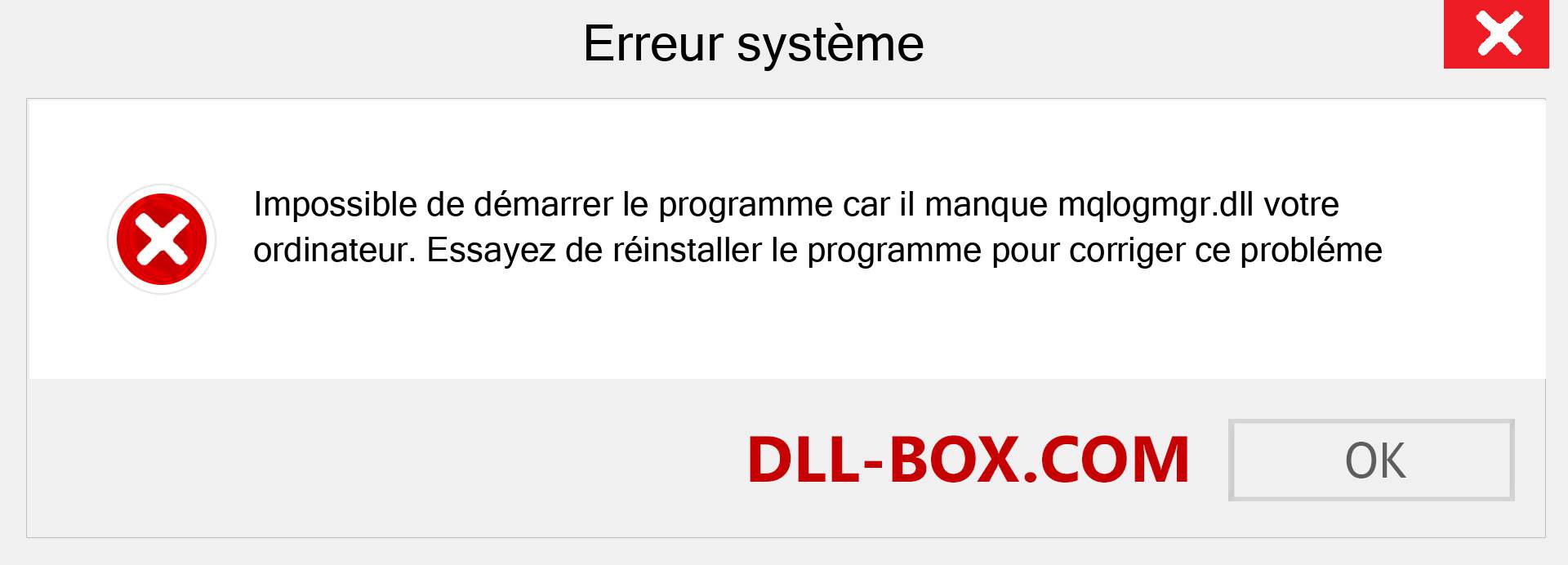 Le fichier mqlogmgr.dll est manquant ?. Télécharger pour Windows 7, 8, 10 - Correction de l'erreur manquante mqlogmgr dll sur Windows, photos, images