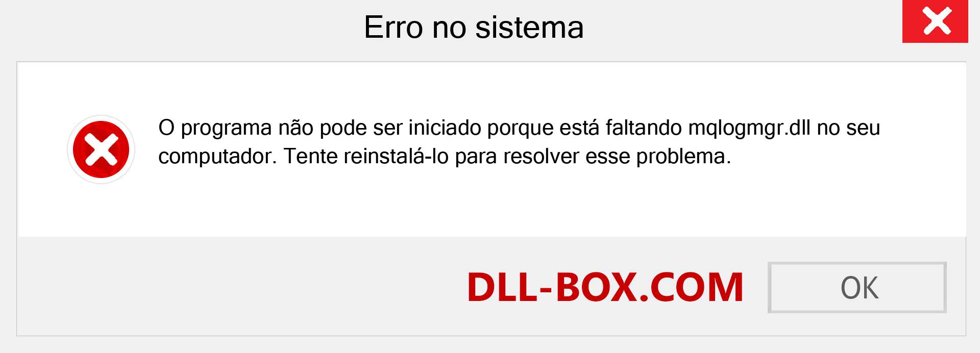 Arquivo mqlogmgr.dll ausente ?. Download para Windows 7, 8, 10 - Correção de erro ausente mqlogmgr dll no Windows, fotos, imagens